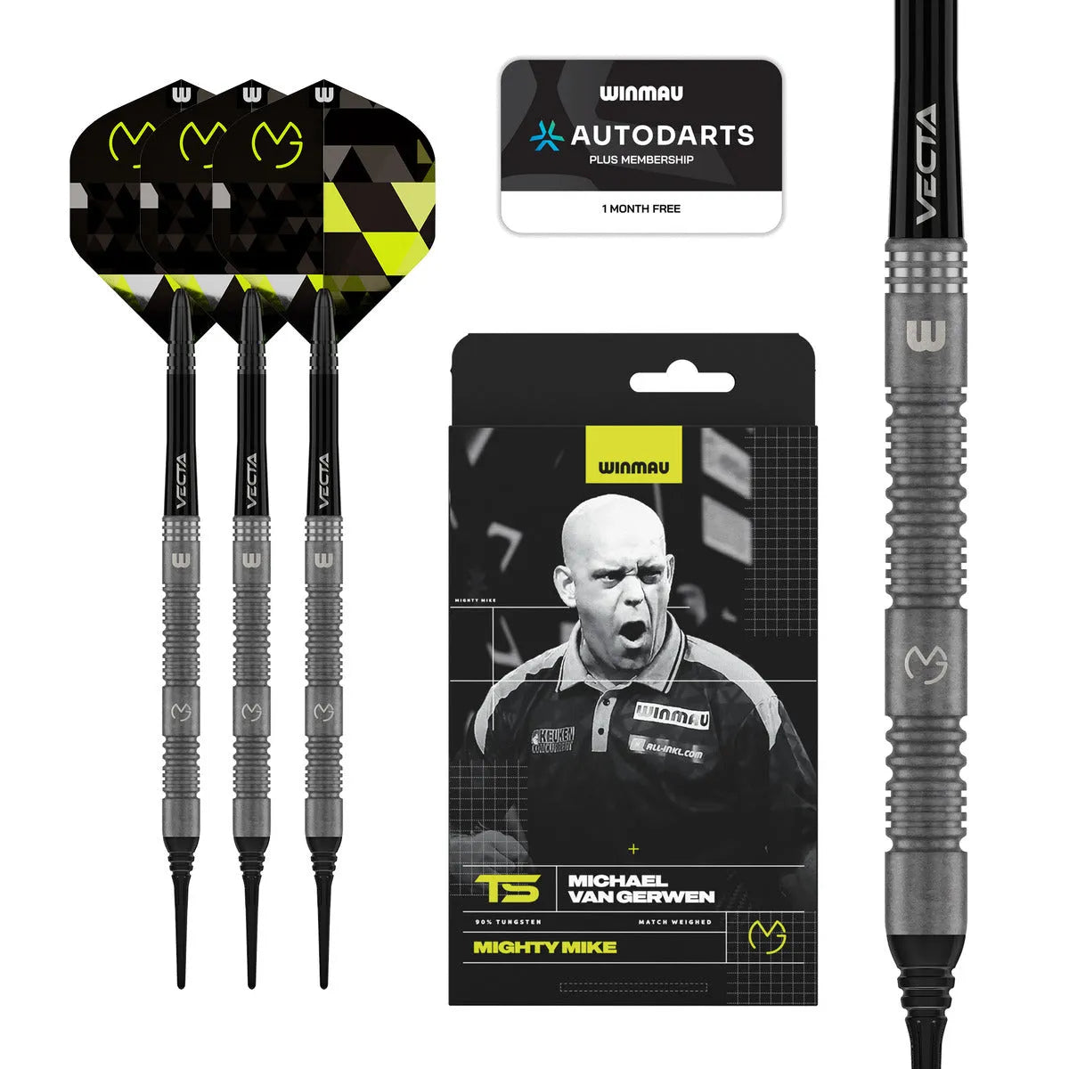 Winmau MvG TS 90% Tungsten Soft Tip Darts