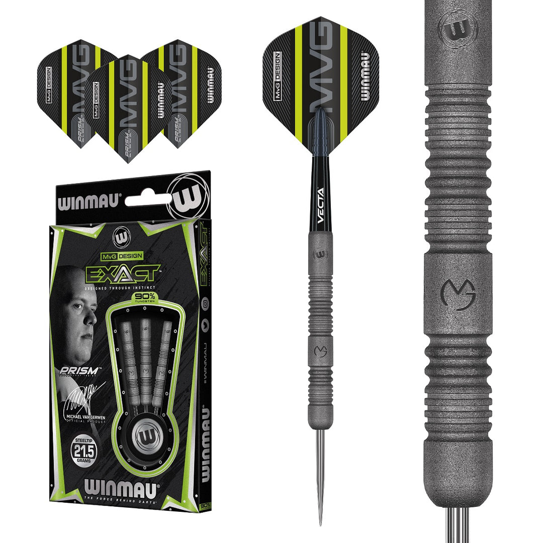 Michael van Gerwen MvG Exact 90% Tungsten Steel Tip Darts by Winmau - The Darts Shop