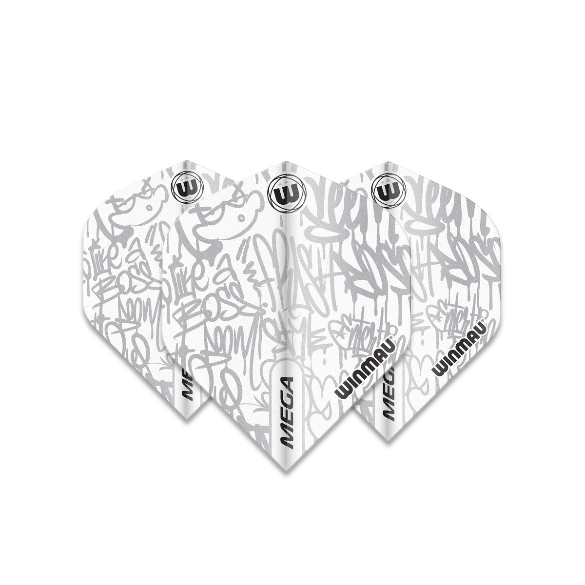 Winmau Mega Standard Signature White Dart Flights - view 3