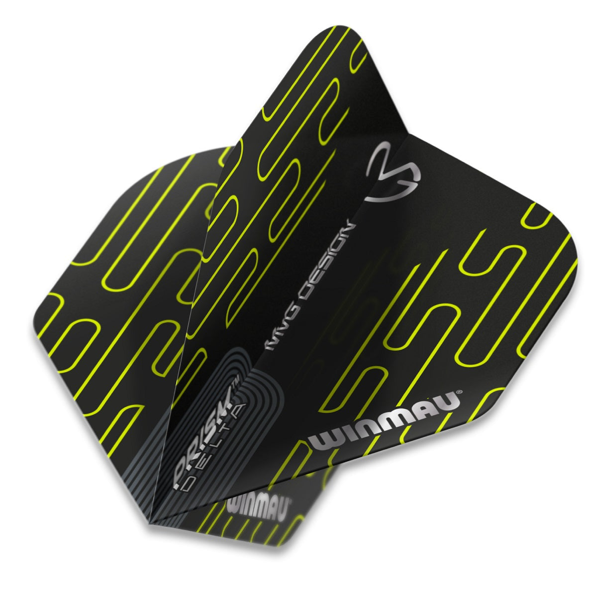 Winmau Prism Alpha Michael van Gerwen MvG Extra Thick Dart Flights - view 2