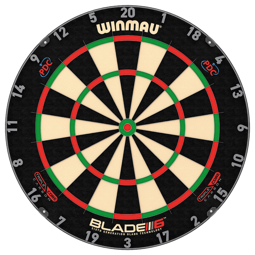 Blade 6 Carbon Triple Core Dartboard by Winmau - The Darts Shop