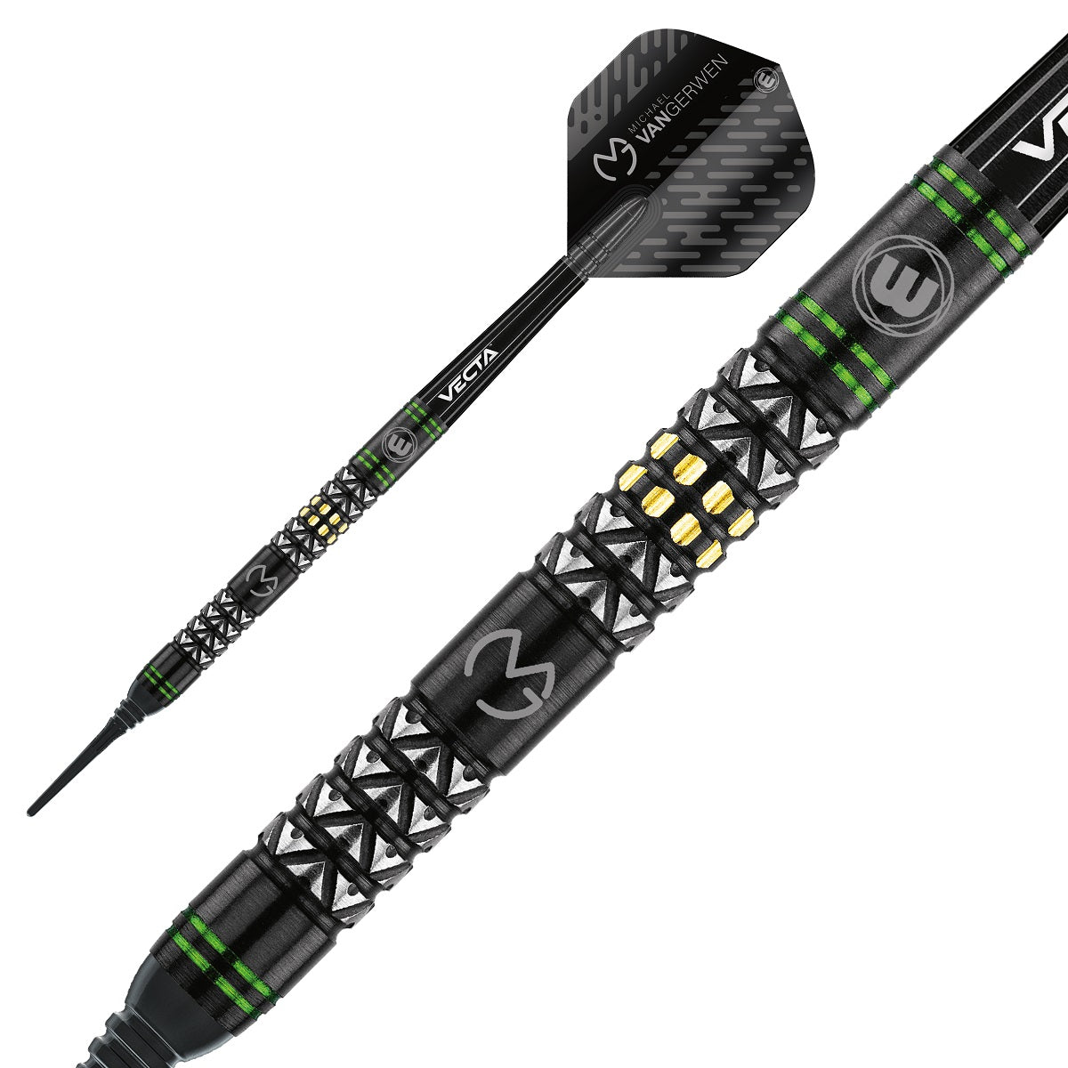 Michael Van Gerwen MVG Vantage 90% Tungsten Soft Tip Darts by Winmau - view 2