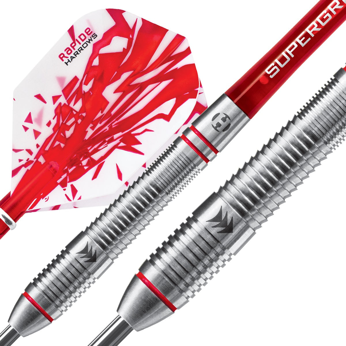 Harrows Rapide 90% Tungsten Steel Tip Darts - Style B - Ringed - view 2