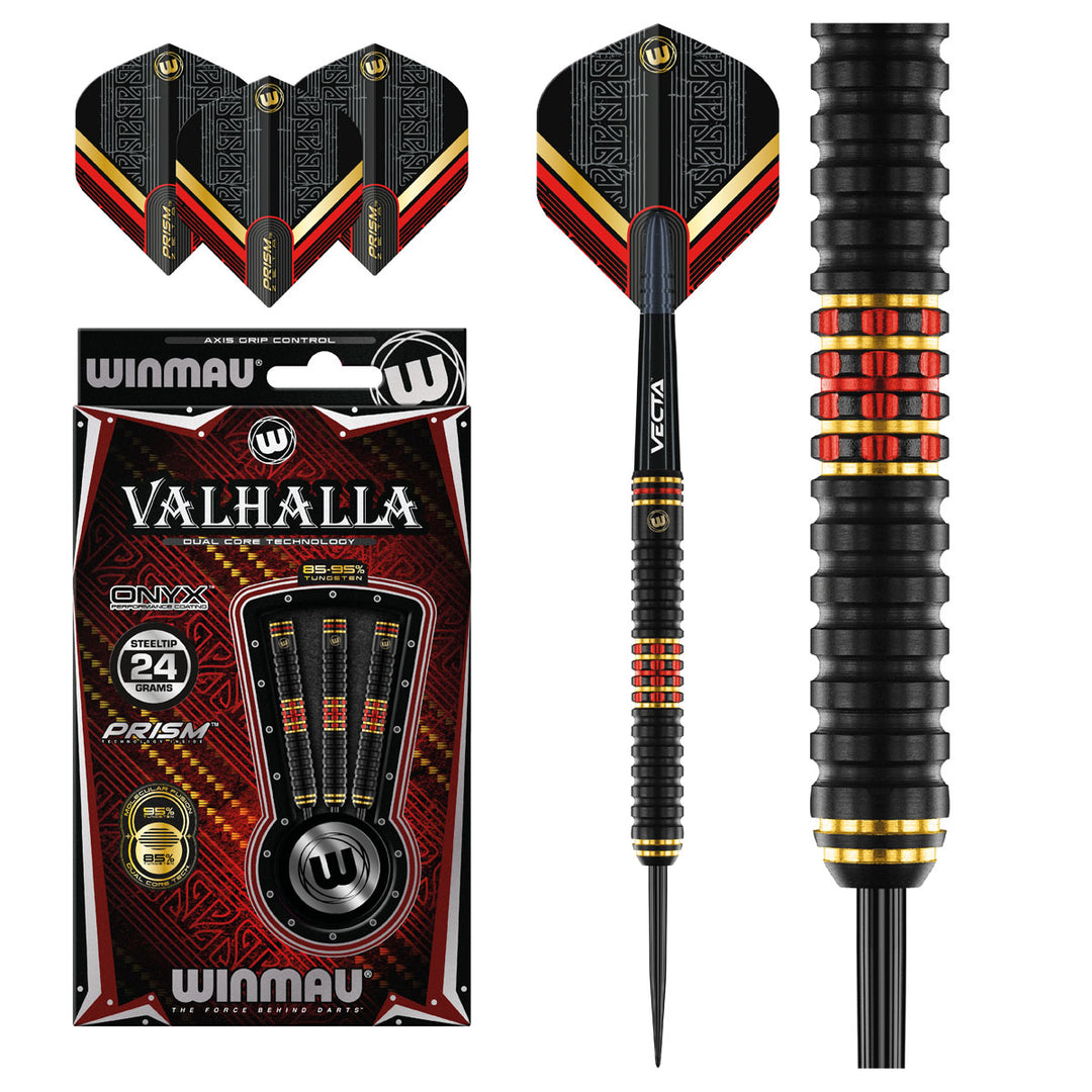 Valhalla 95%/85% Tungsten Steel Tip Darts by Winmau - The Darts Shop