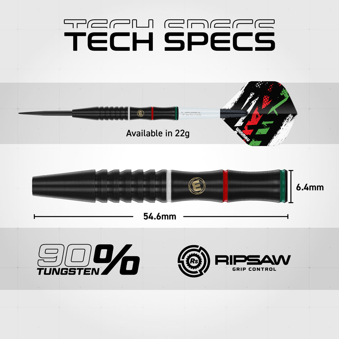 Winmau Peter Wachiuri 90% Tungsten Steel Tip Darts - The Darts Shop