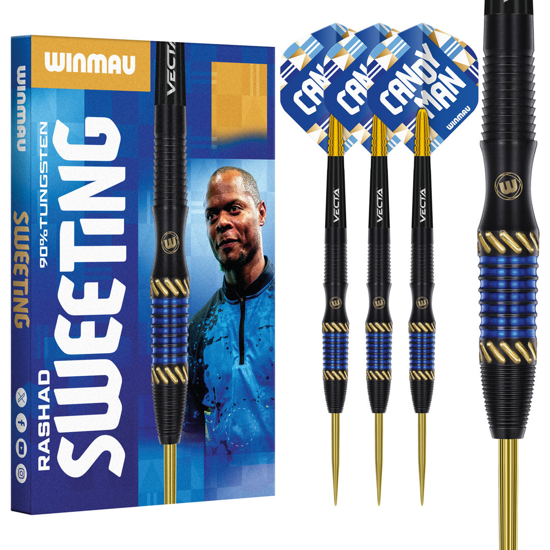 Winmau Rashad Sweeting 90% Tungsten Steel Tip Darts - The Darts Shop