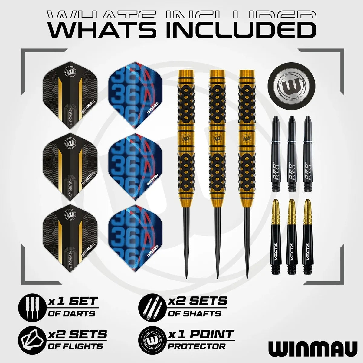 Winmau Bradley van der Velden 90% Tungsten Steel Tip Darts