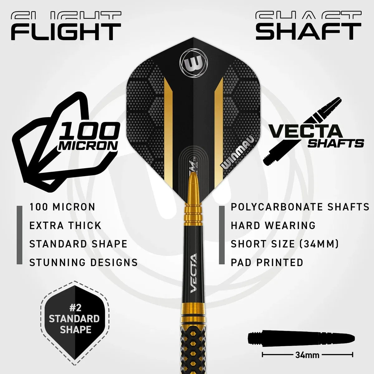 Winmau Bradley van der Velden 90% Tungsten Steel Tip Darts
