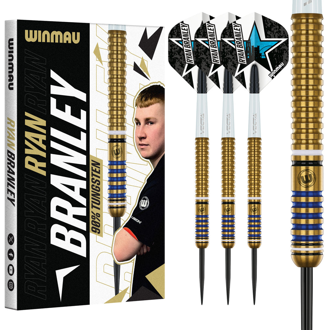 Winmau Ryan Branley 90% Tungsten Steel Tip Darts - The Darts Shop