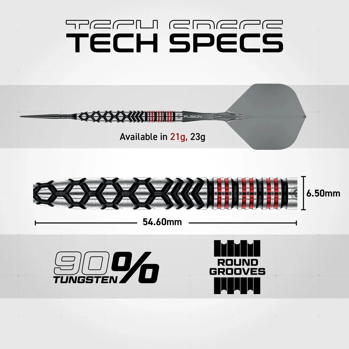 Winmau Fornax Tapered SP 90% Tungsten Steel Tip Darts