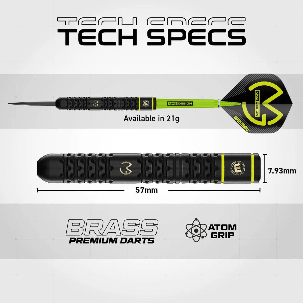 Winmau MvG SE Brass Steel Tip Darts