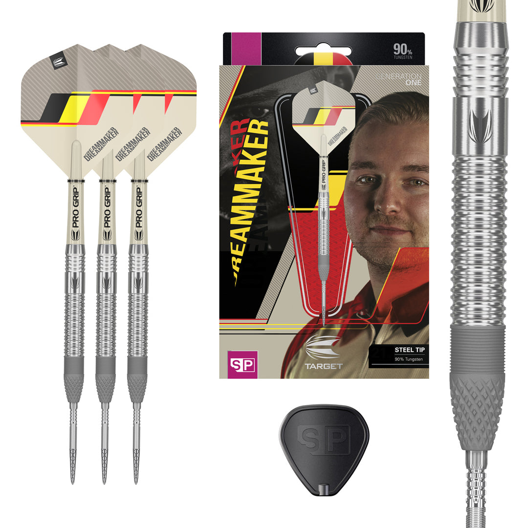 Dimitri van den Bergh G1 90% Tungsten Steel Tip Darts by Target - The Darts Shop