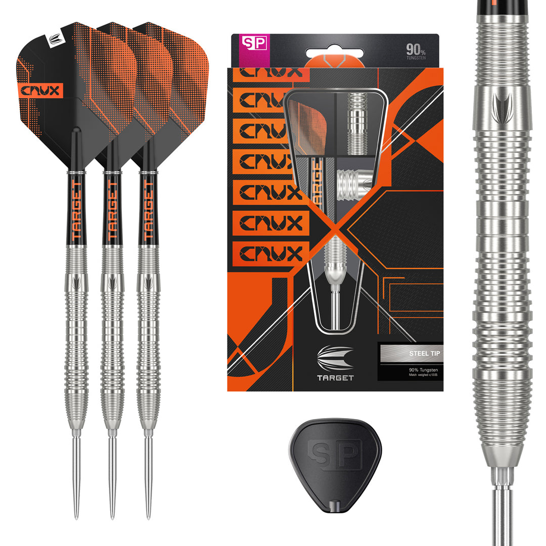 Crux 03 90% Tungsten Swiss Point Steel Tip Darts by Target - The Darts Shop