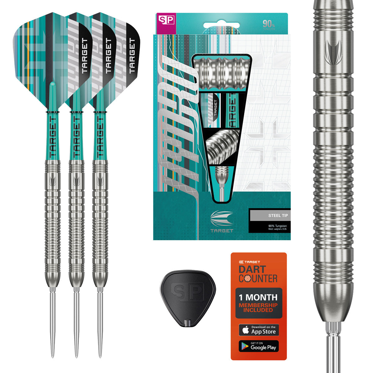 Target Hydro 03 90% Tungsten SP Steel Tip Darts