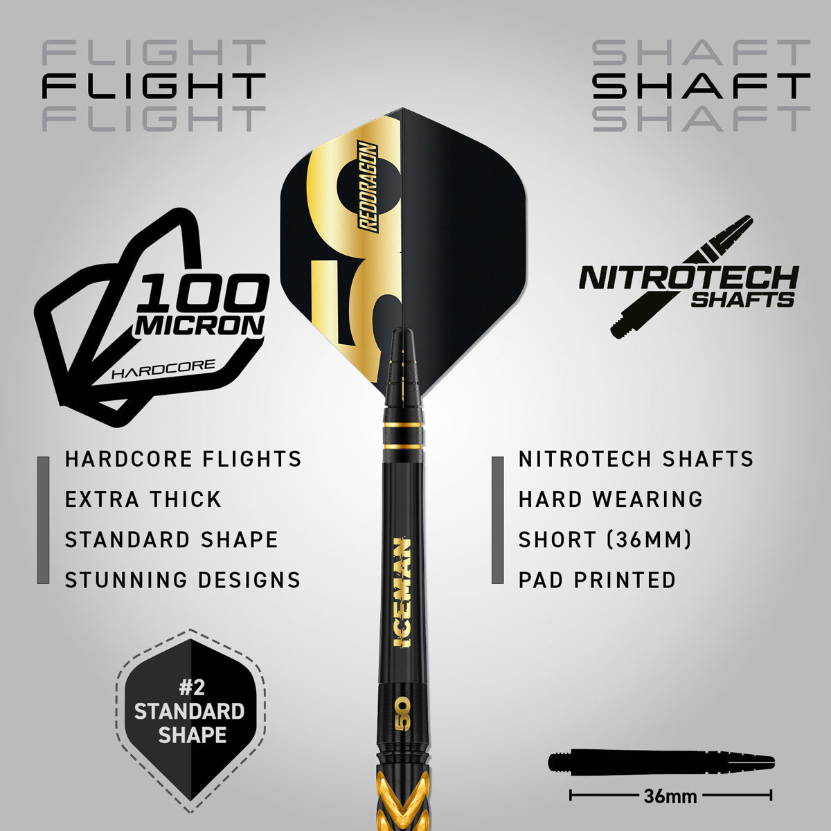 Red Dragon Gerwyn Price 50 Years Limited Edition 90% Tungsten Steel Tip Darts - view 5