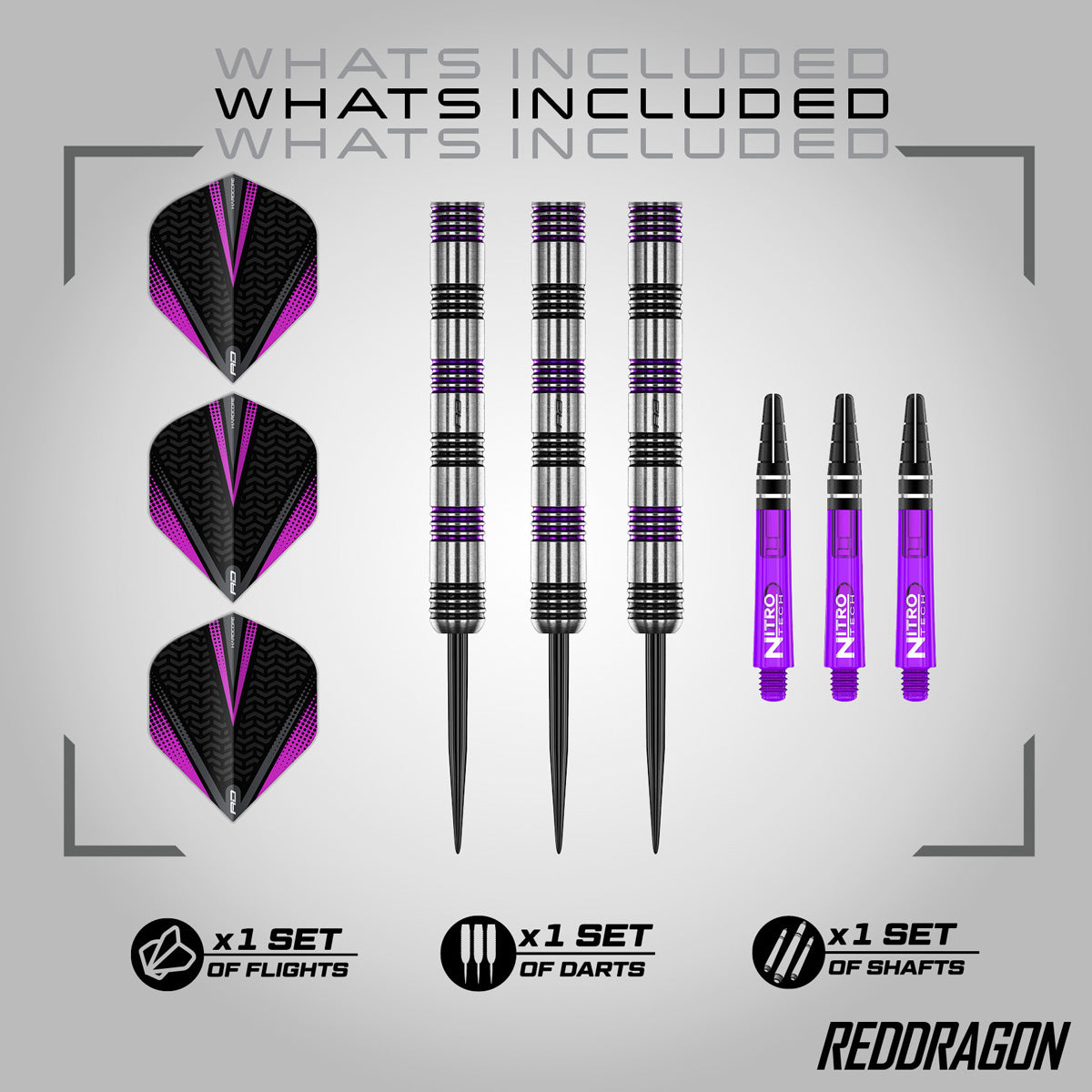 Red Dragon Gemma Hayter 90% Tungsten Steel Tip Darts