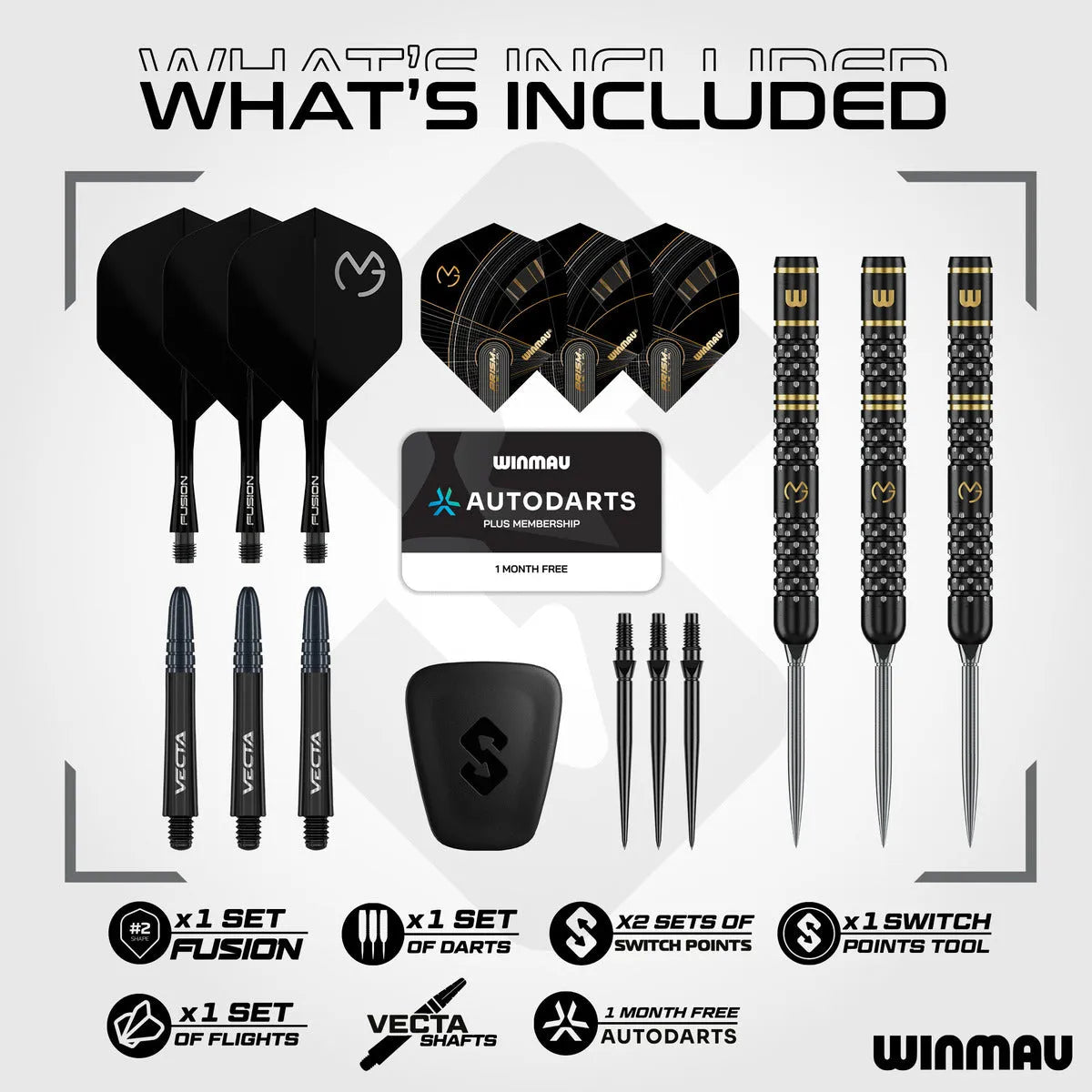 Winmau MvG W-Max SP 90% Tungsten Steel Tip Darts