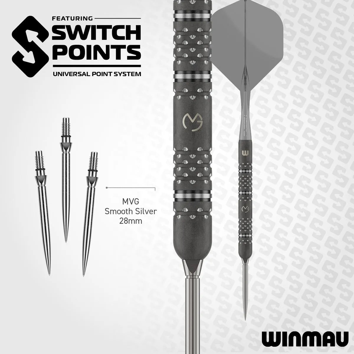 Winmau MvG TS-PRO SP 90% Tungsten Steel Tip Darts