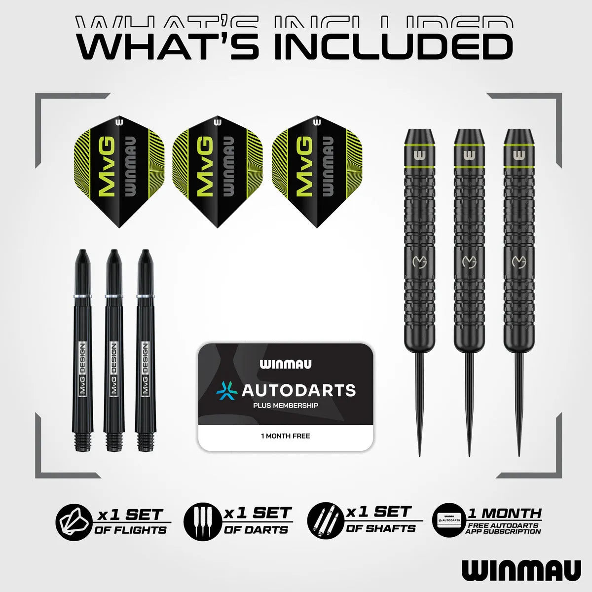 Winmau MvG Core Brass Steel Tip Darts