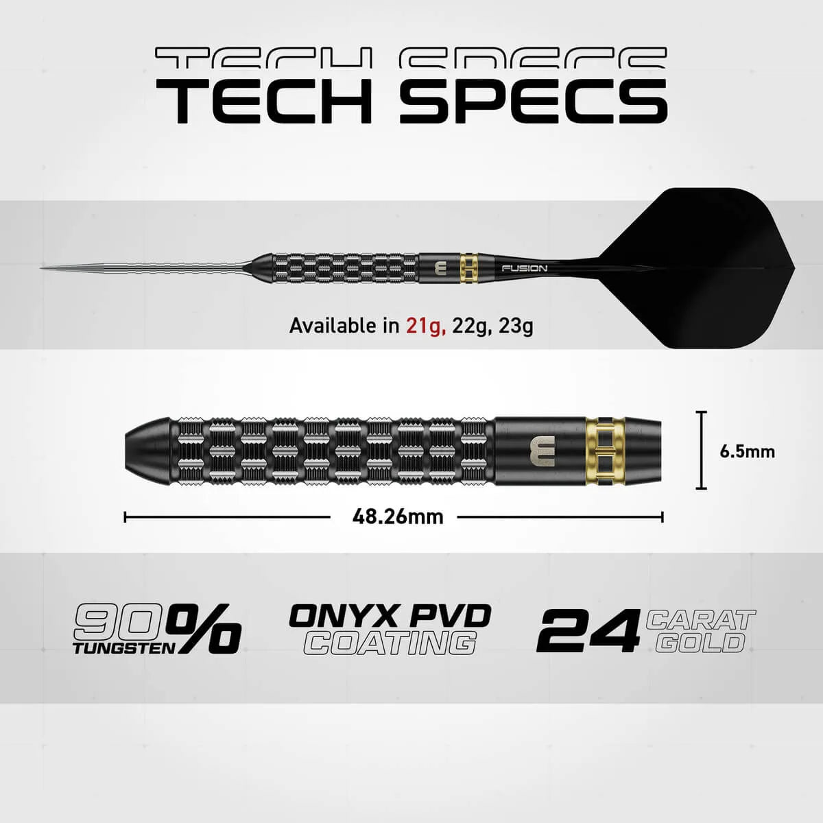 Winmau Gian van Veen TS-PRO SP 90% Tungsten Steel Tip Darts