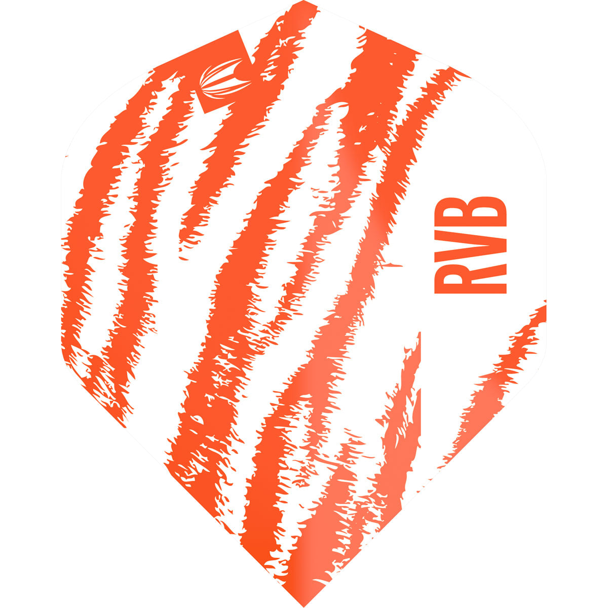Raymond Van Barneveld RVB Brass Pro.Ultra No2 White Dart Flights by Target