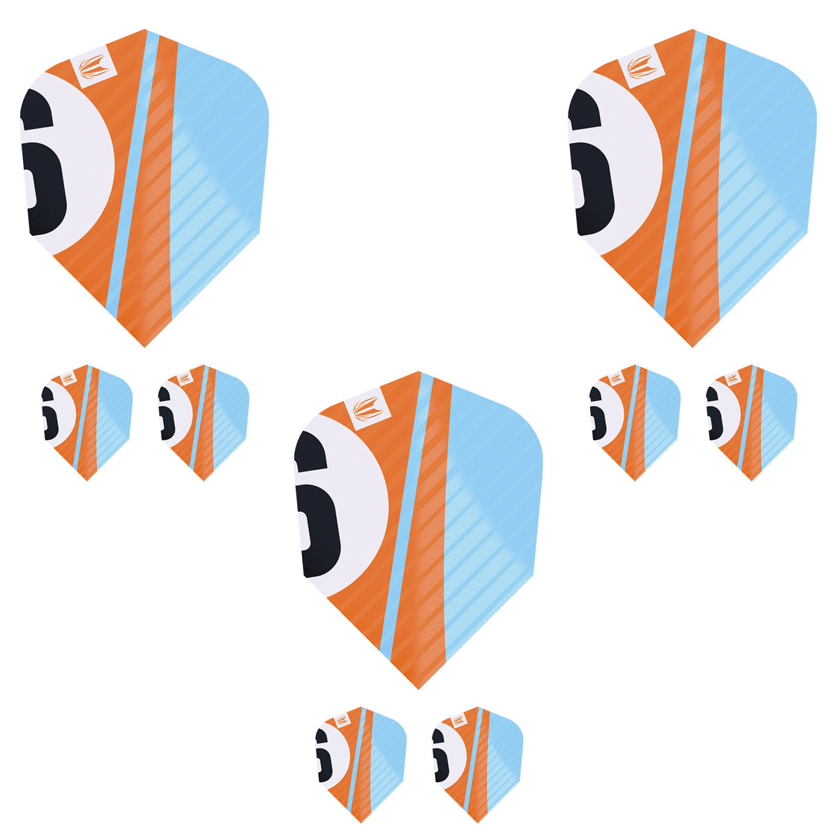 Chicane Pro.Ultra Orange Ten-X Dart Flights by Target - view 2