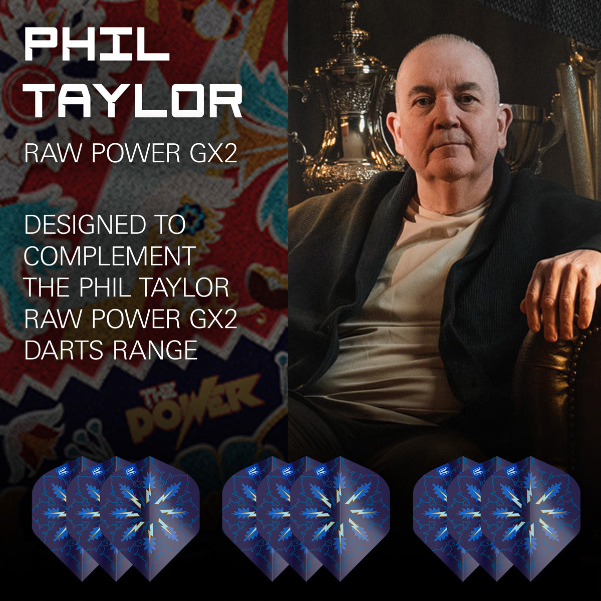 Target Phil Taylor Power Gx2 Pro Ultra Dart Flights - view 3