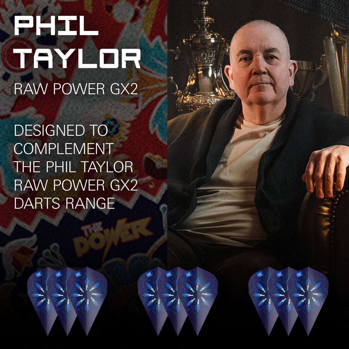 Target Phil Taylor Power Gx2 Pro Ultra Dart Flights - view 38