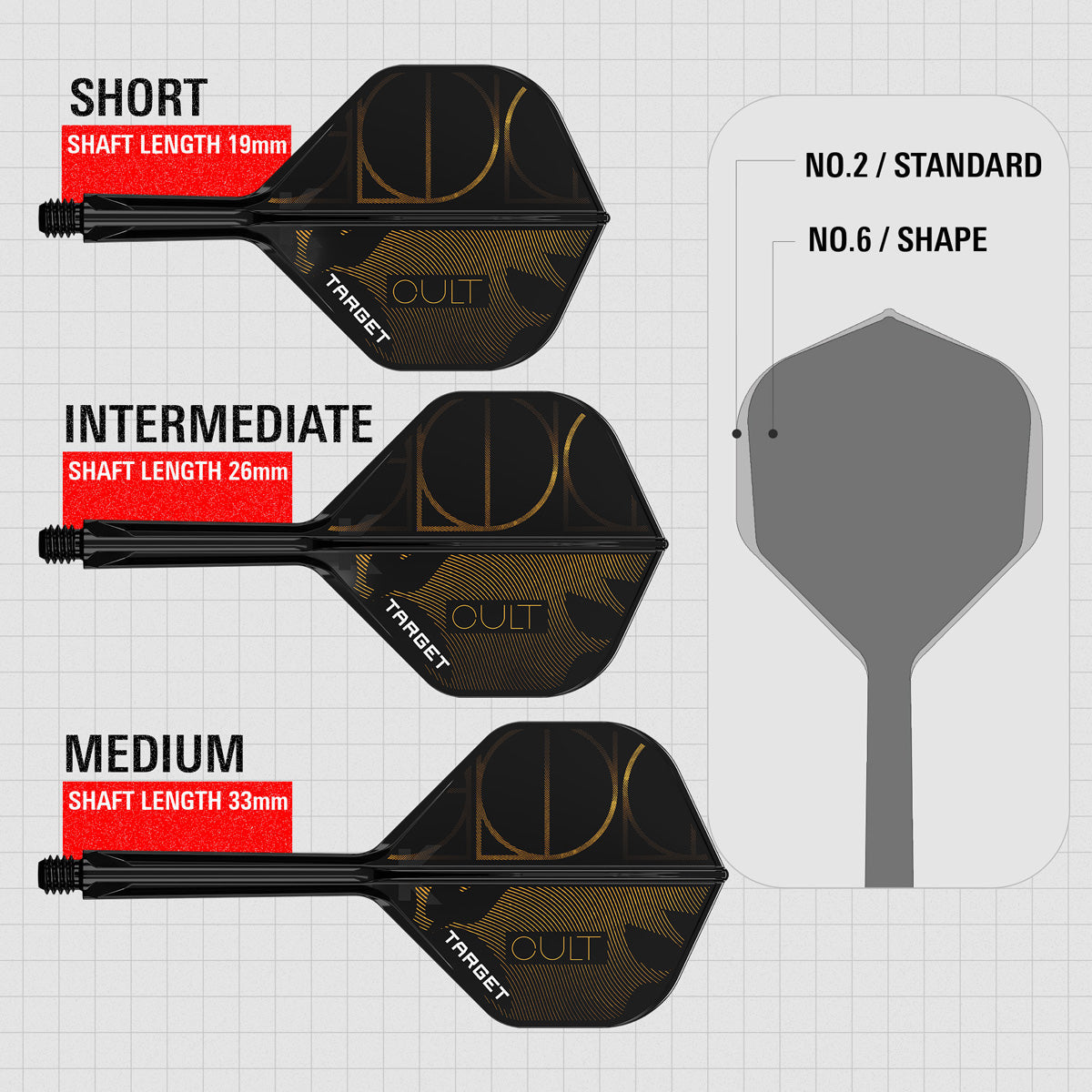Target K-Flex Cult No2 One Piece Dart Flights - view 4