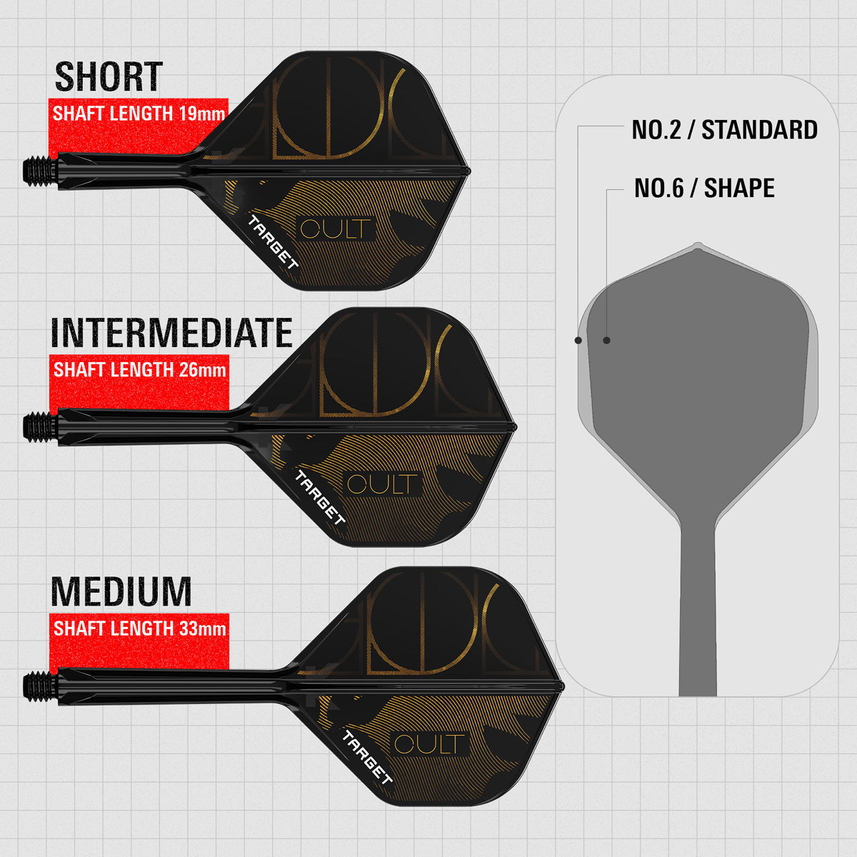 Target K-Flex Cult No2 One Piece Dart Flights - view 10