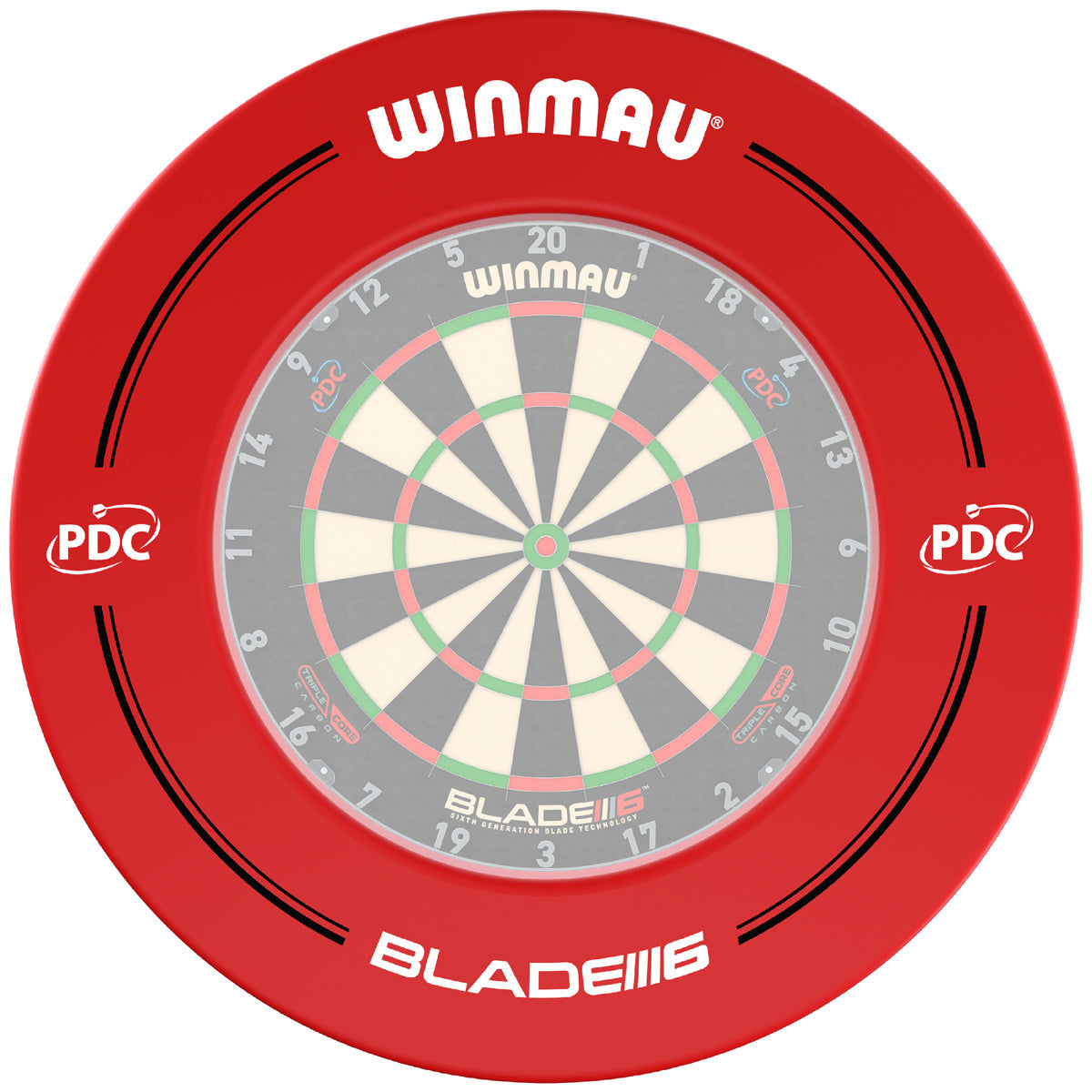 PDC Red Surround by Winmau - view 2
