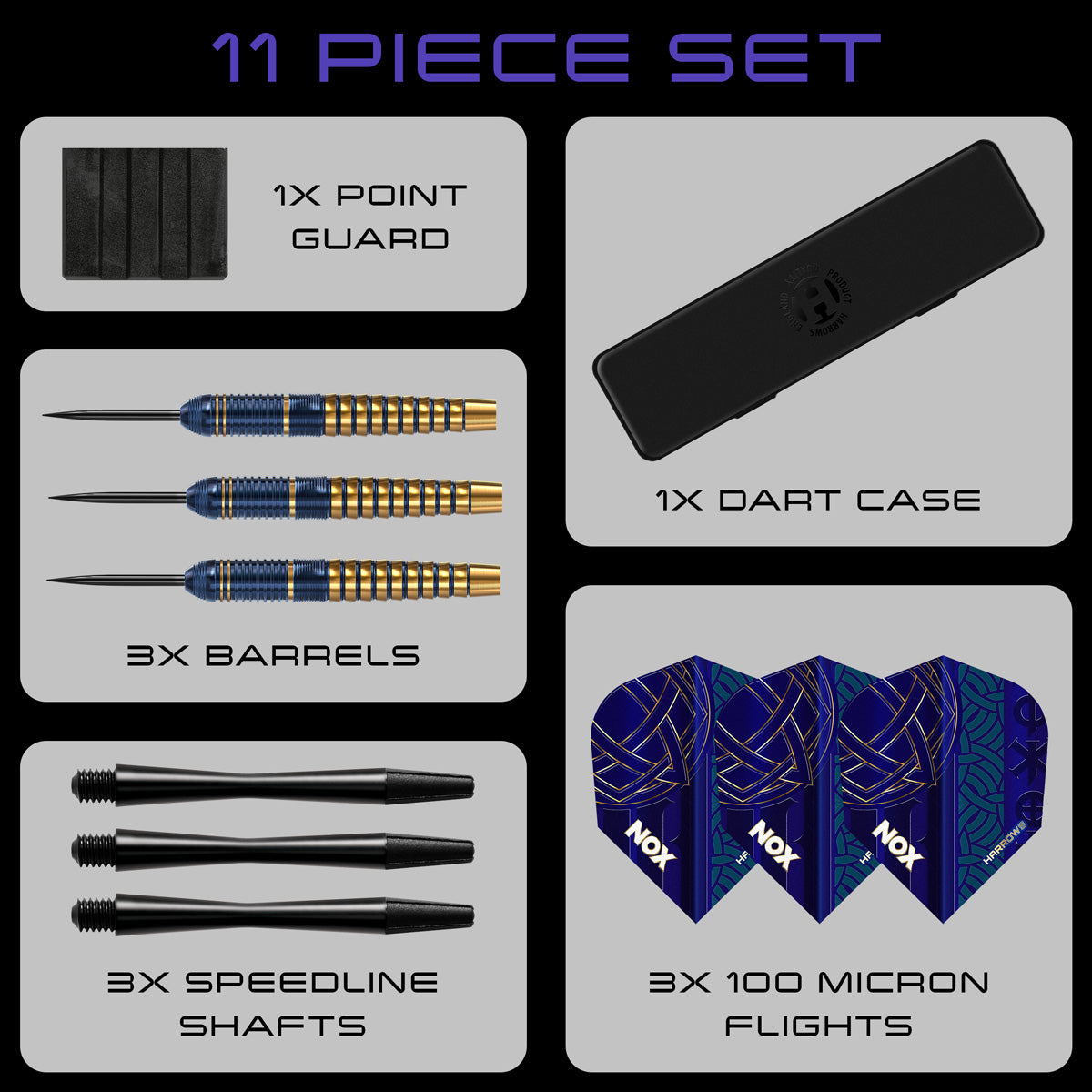 Harrows Nox Brass Steel Tip Darts - view 4