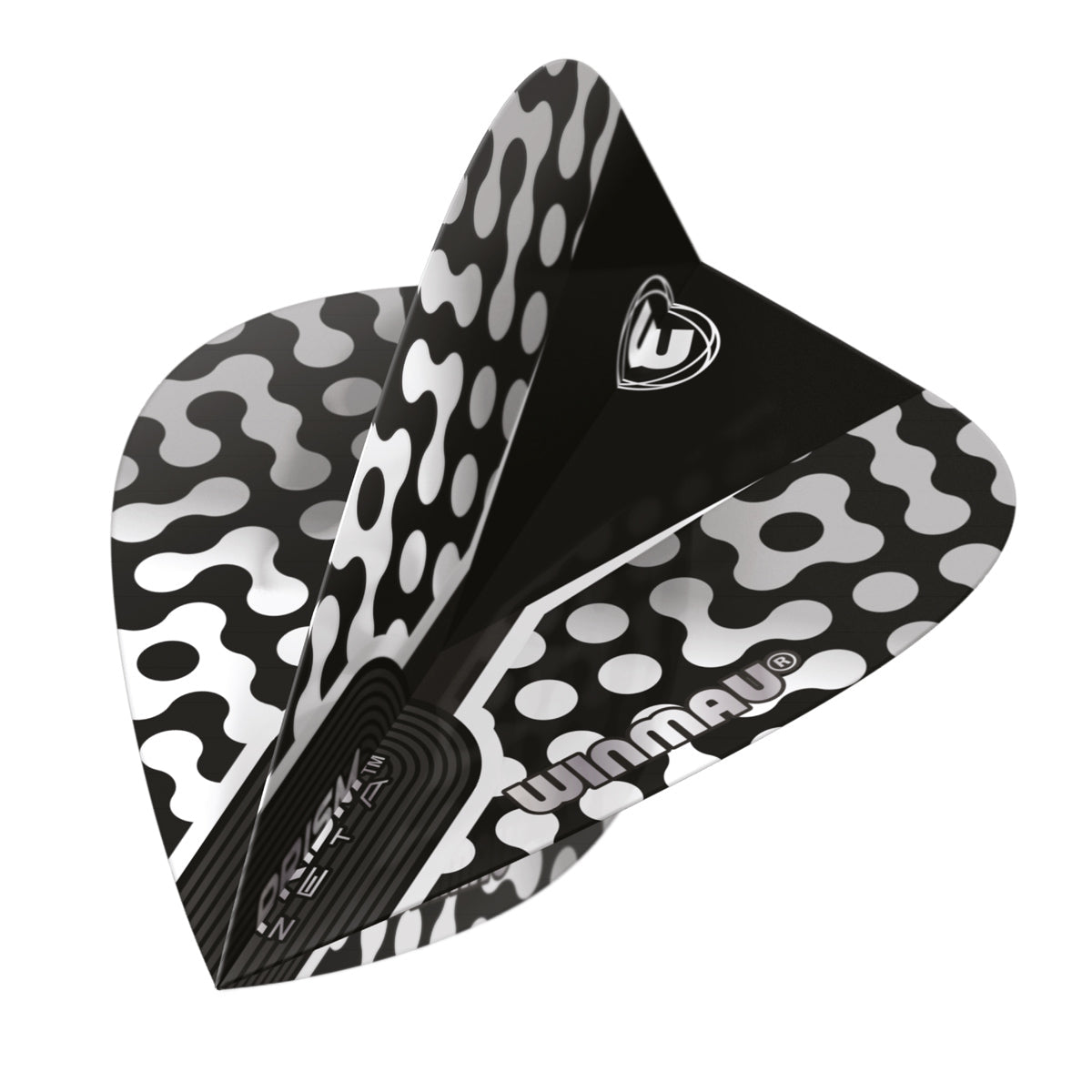 Prism Zeta Black, White & Grey Kite Flight by Winmau - view 3