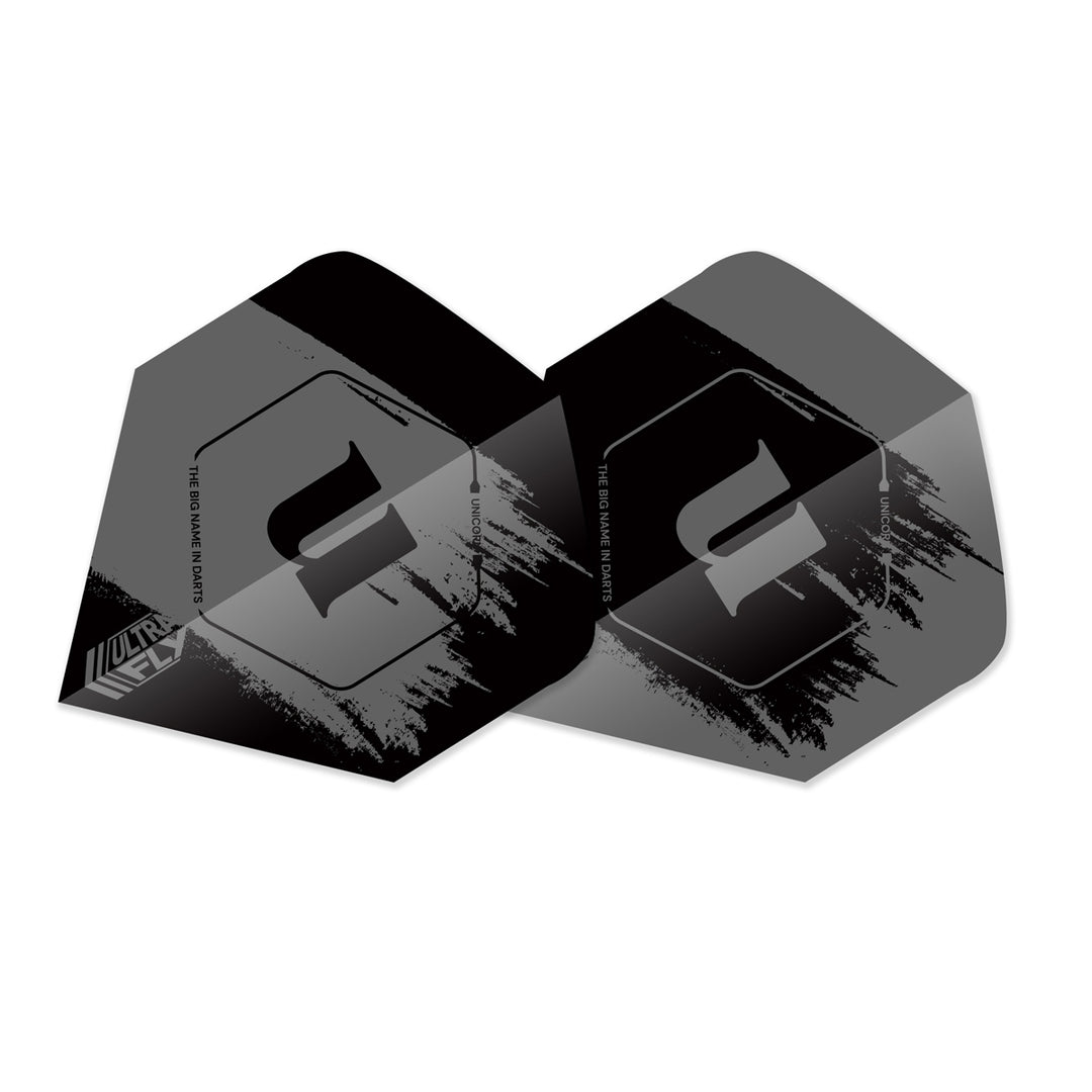 Ultrafly BW Team Unicorn Grey Dart Flights by Unicorn - The Darts Shop