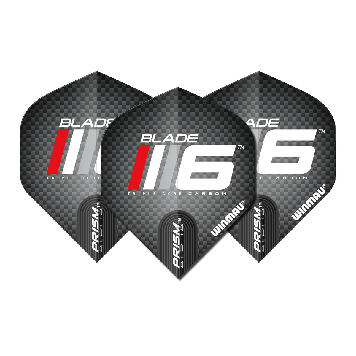 Prism Alpha Blade 6 Logo Standard Dart Flights by Winmau - view 2