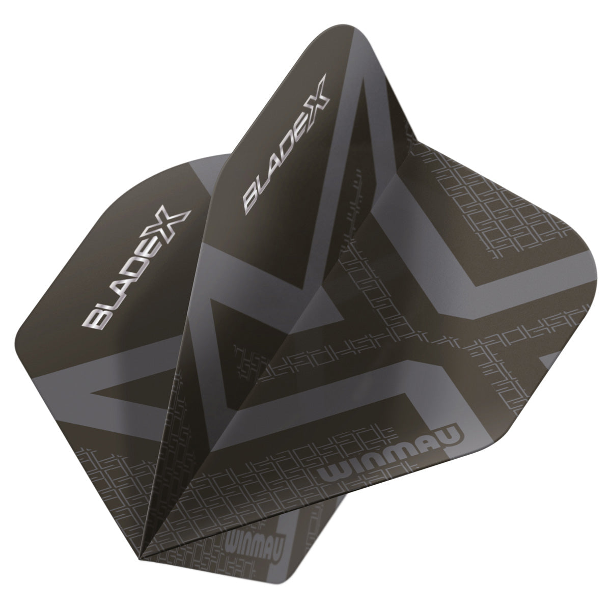 Winmau Blade X Prism Delta Metallic Black Dart Flights - view 3
