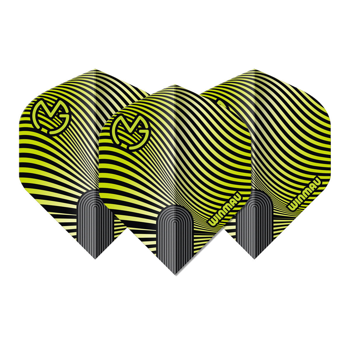 Winmau Prism Delta MvG Green & Black No2 Dart Flights - view 2