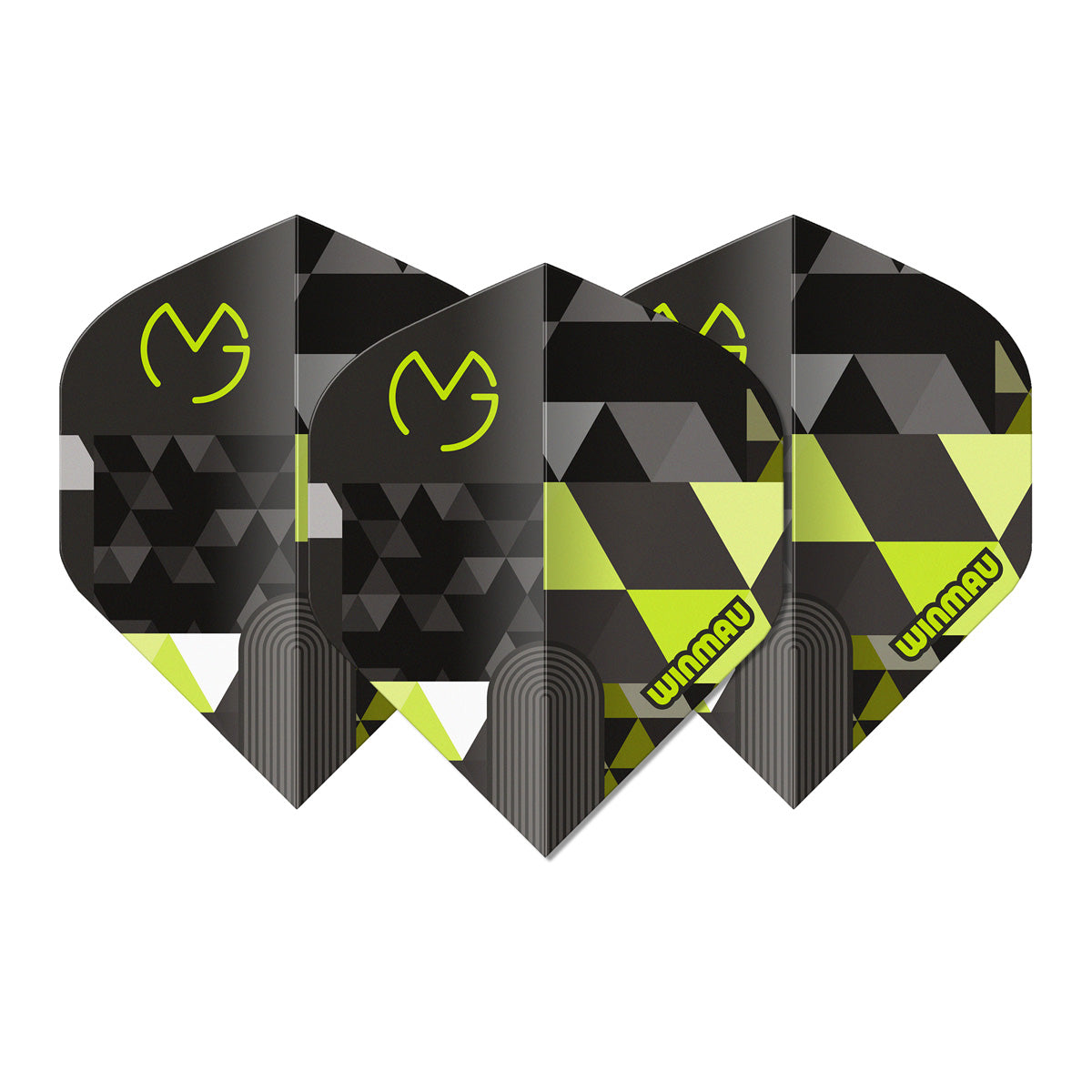 Winmau Prism Delta MvG Logo Green No2 Dart Flights - view 2