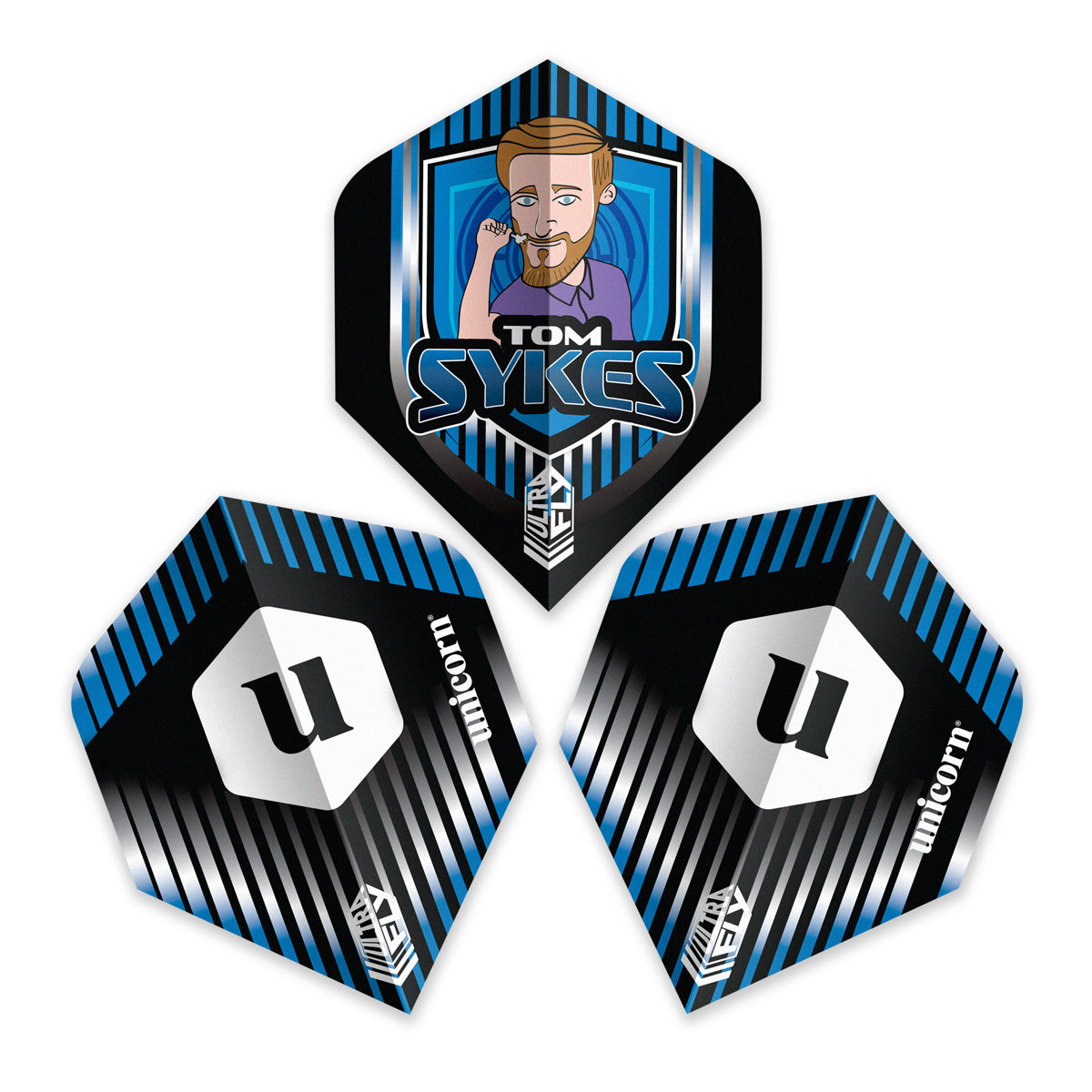 Tom Sykes Ultrafly Plus Dart Flights by Unicorn - view 2