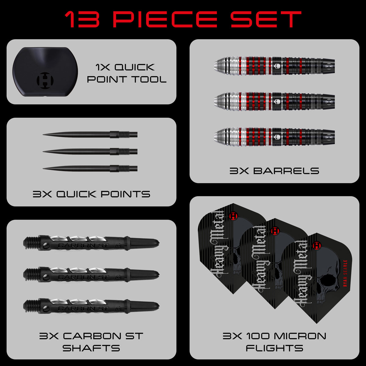 Harrows Ryan Searle Series 2 90% Tungsten QP Steel Tip Darts - view 7