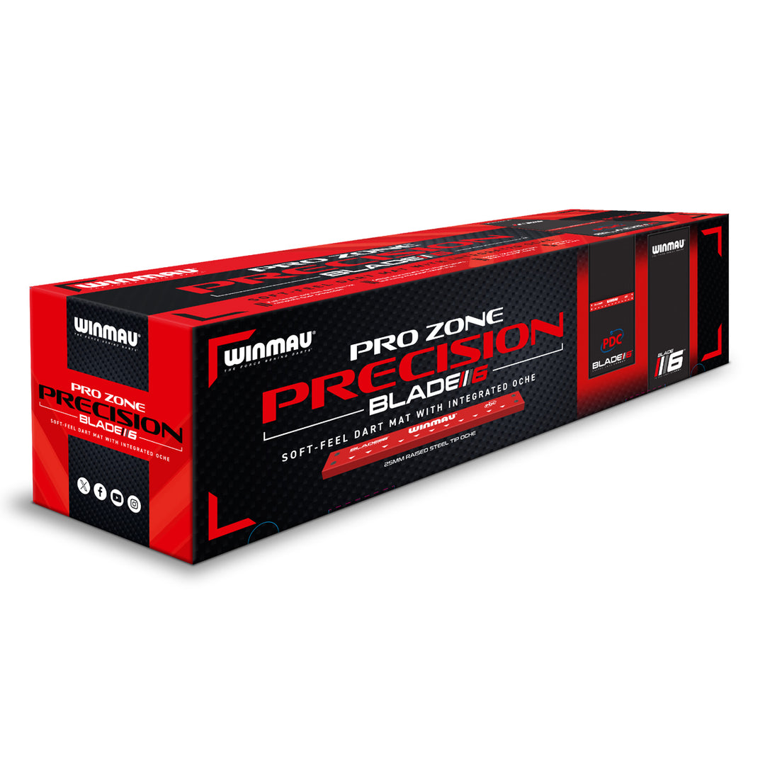 Pro Zone Precision Blade 6 Soft Feel Dart Mat & Integrated Oche by Winmau - The Darts Shop