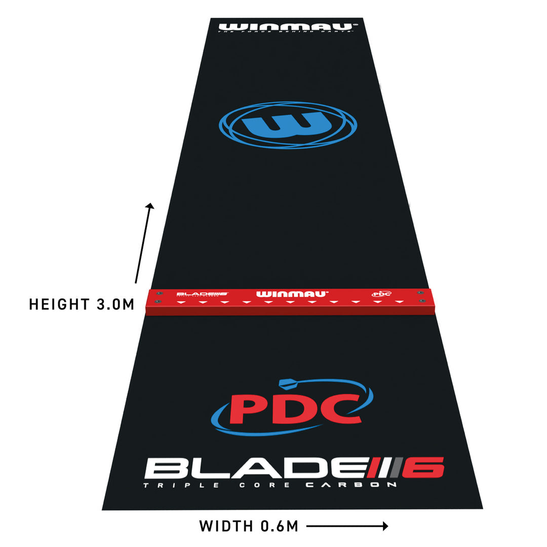 Pro Zone Precision PVC Dart Mat & Integrated Oche by Winmau - The Darts Shop