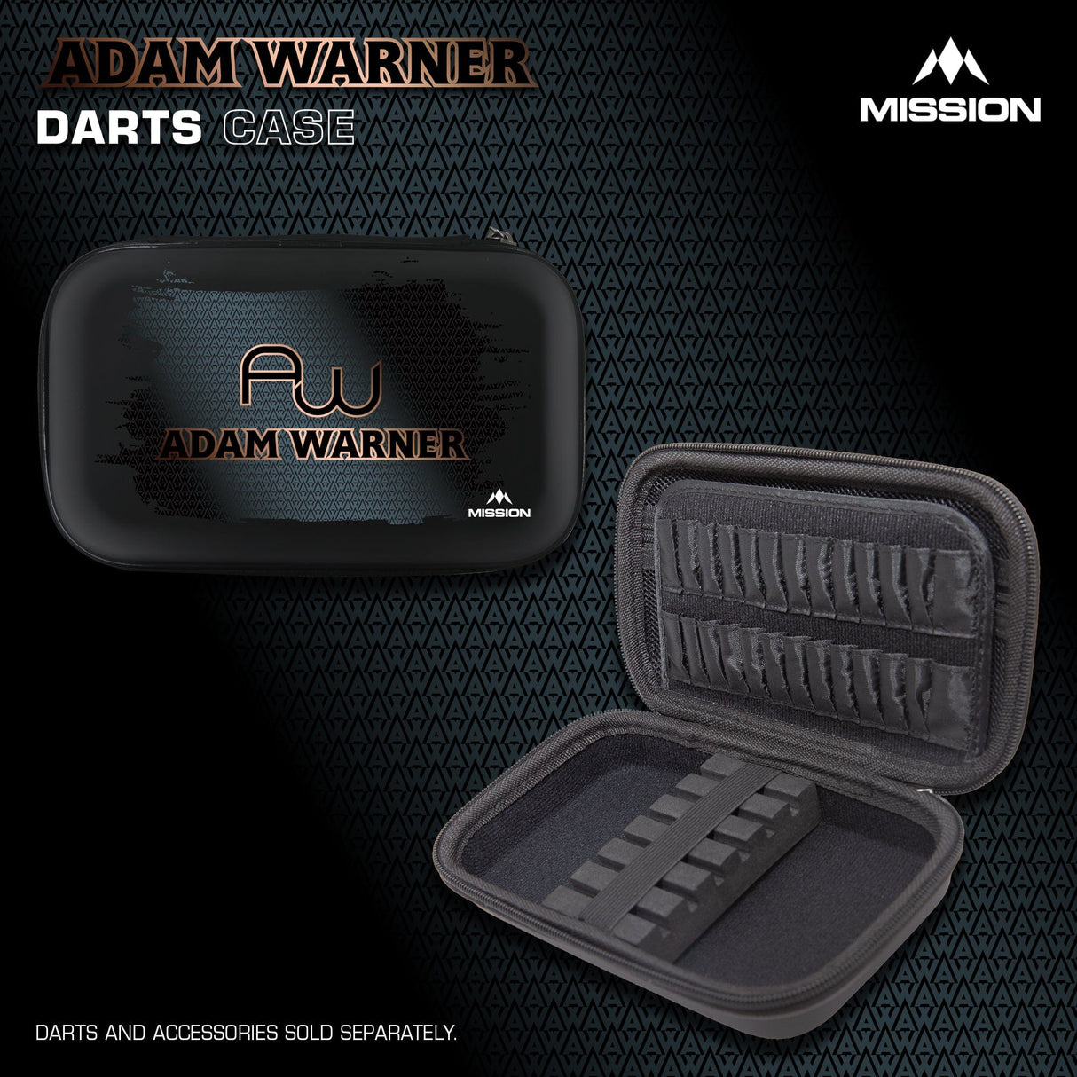Mission Darts Players- EVA Dart Case - Adam Warner - view 6