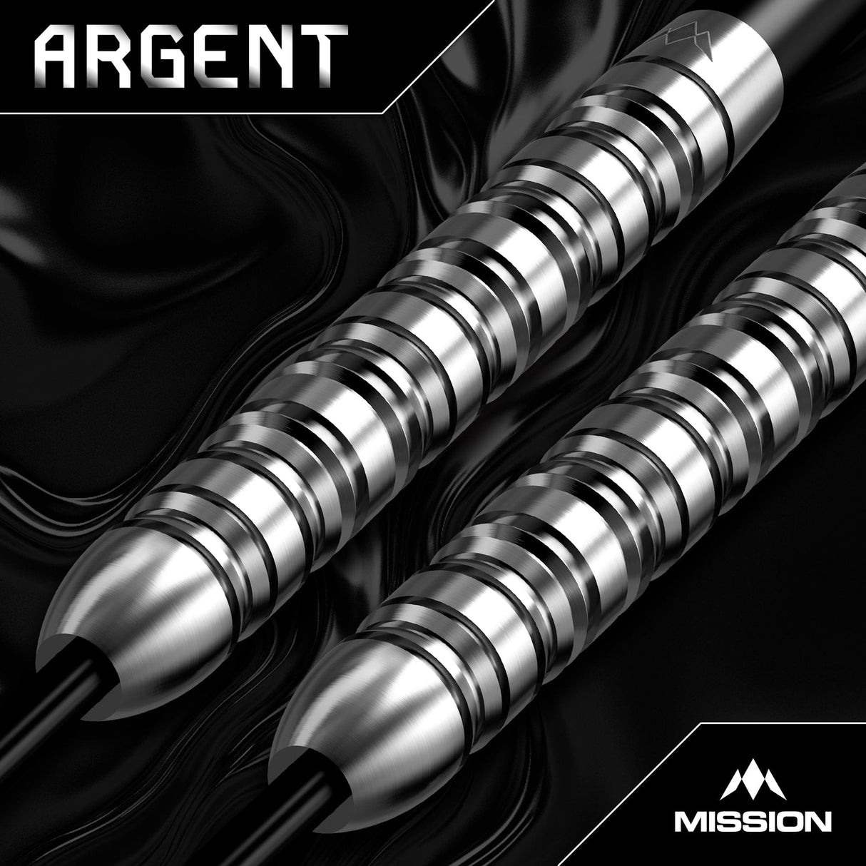 Mission Argent Darts - Steel Tip - 90% Tungsten - Silver - view 3