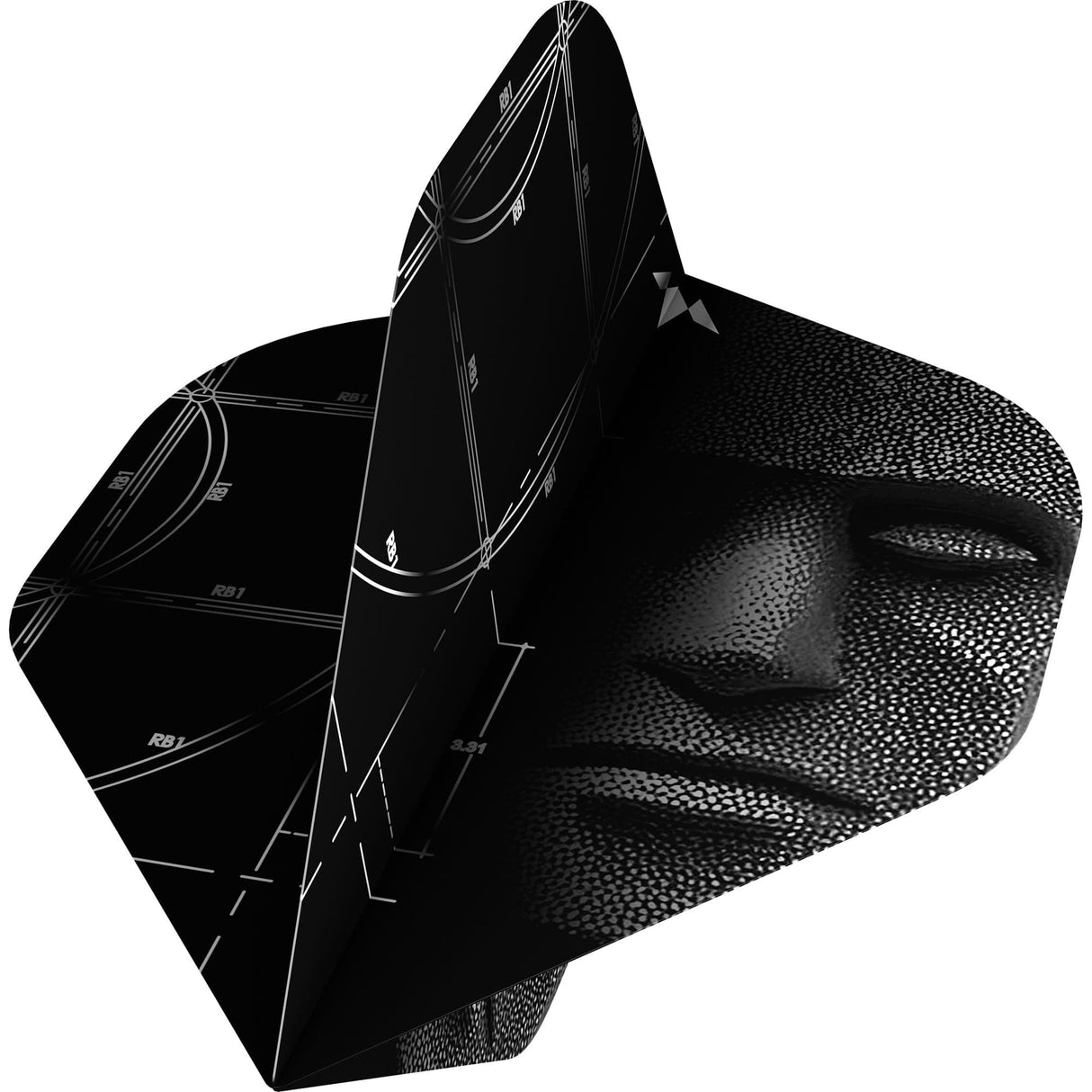 Mission Solo Dart Flights - 100 Micron - Std - No2 - Arkitekt - view 2