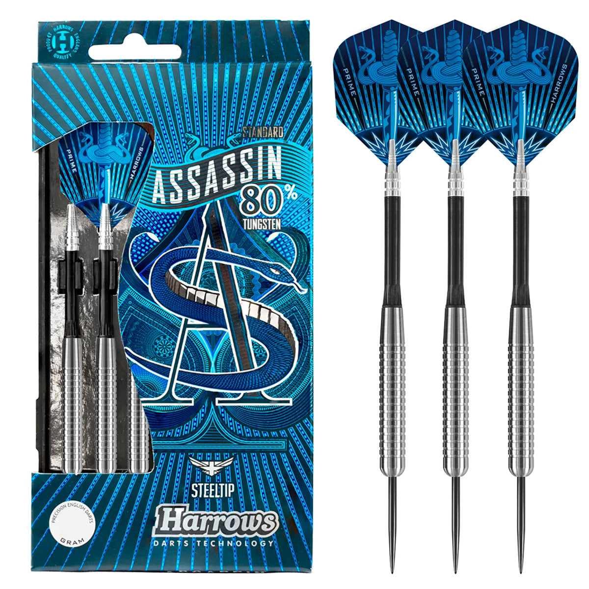 Harrows Assassin Ringed 80% Tungsten Steel Tip Darts - view 37