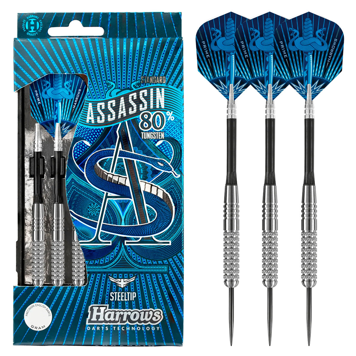 Harrows Assassin Knurled 80% Tungsten Steel Tip Darts - view 25