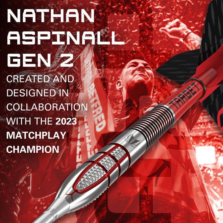 Nathan Aspinall G2 95% Tungsten Steel Tip Darts by Target - The Darts Shop