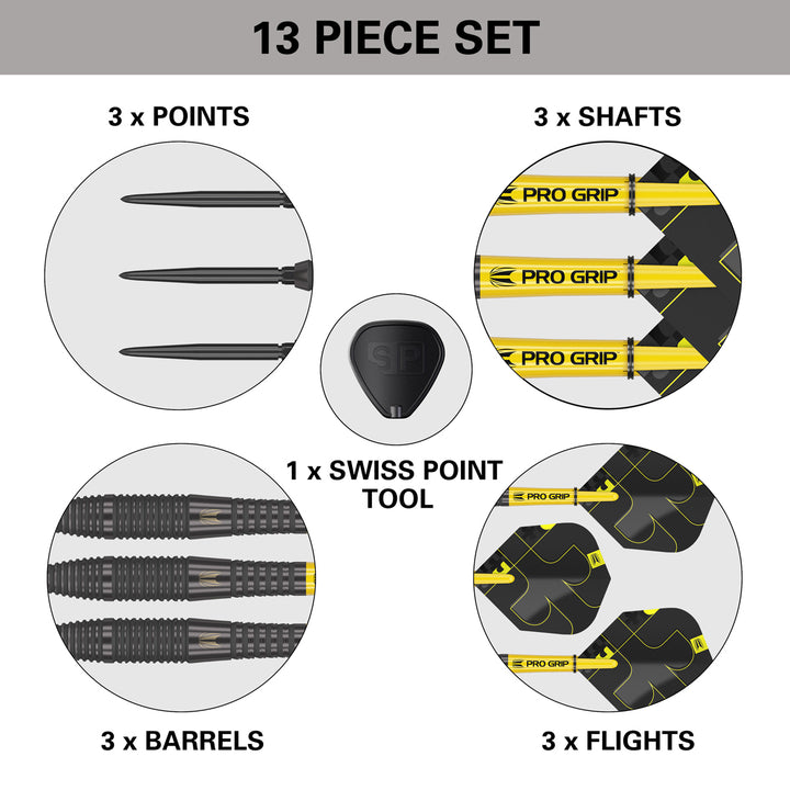 Bolide Void 05 90% Tungsten SP Steel Tip Darts by Target - The Darts Shop
