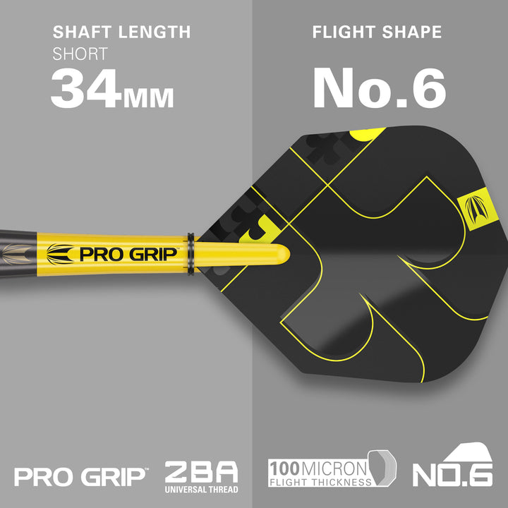 Bolide Void 01 90% Tungsten SP Steel Tip Darts by Target - The Darts Shop